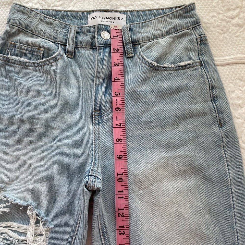 Buckle FLYING MONKEY Vintage Cropped Straight Jean Distressed Windfall 23 - Picture 11 of 14